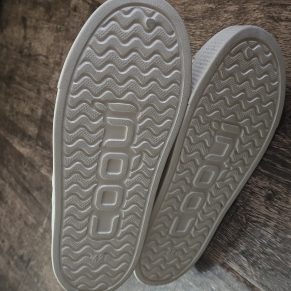 COQUI White Slip-On Perforated Sneakers Crocs Foam Sz 42 / 10 - Picture 4 of 5